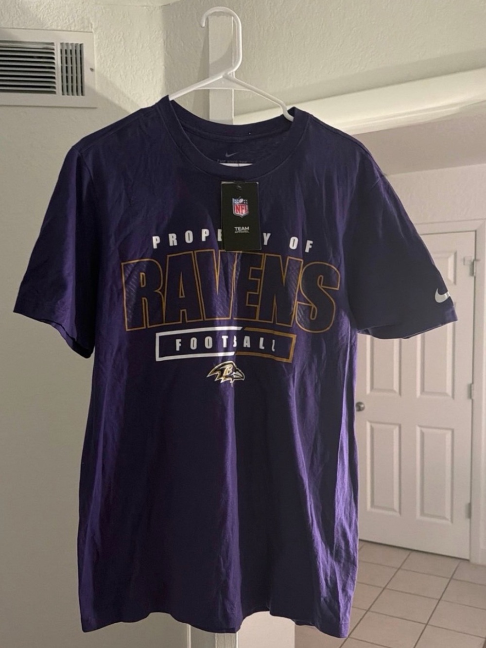 Nike Purple Baltimore Ravens Graphic Tee